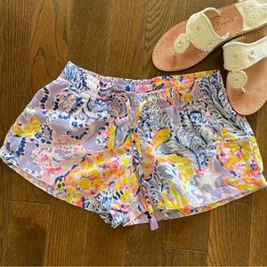 Lilly Pulitzer linen drawstring shorts, NWOT, sz XS